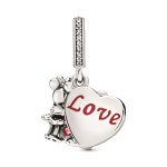 Disney x Pandora Талисман висулка С обич, Мики & Мини