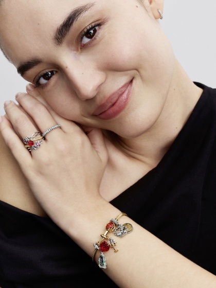 Disney x Pandora Пръстен Розата на Бел