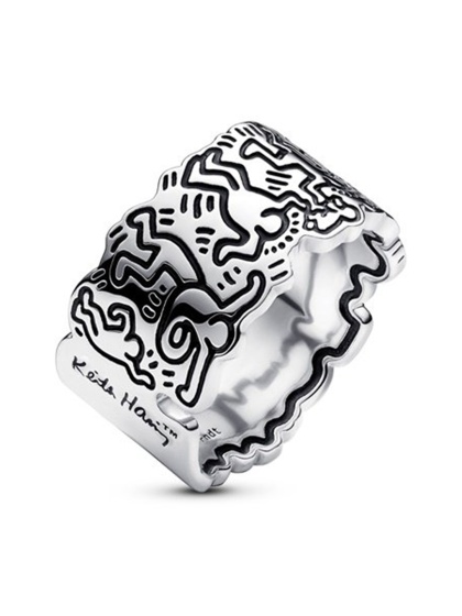 Keith Haring x Pandora Пръстен Art Love and People