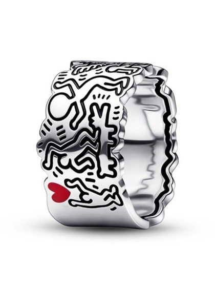 Keith Haring x Pandora Пръстен Art Love and People