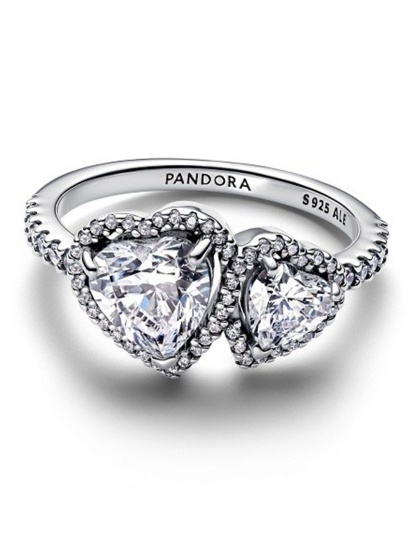 Pandora Пръстен Свързани сърца