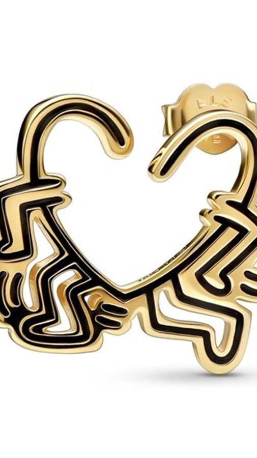 Keith Haring x Pandora Обеца (единична) Walking Heart