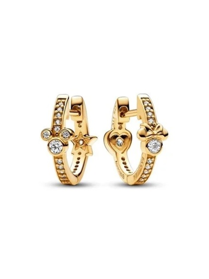Disney x Pandora Обеци Обичта на Мини и Мики