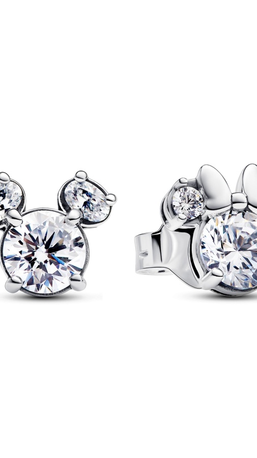 Disney x Pandora Обеци Мики и Мини Маус