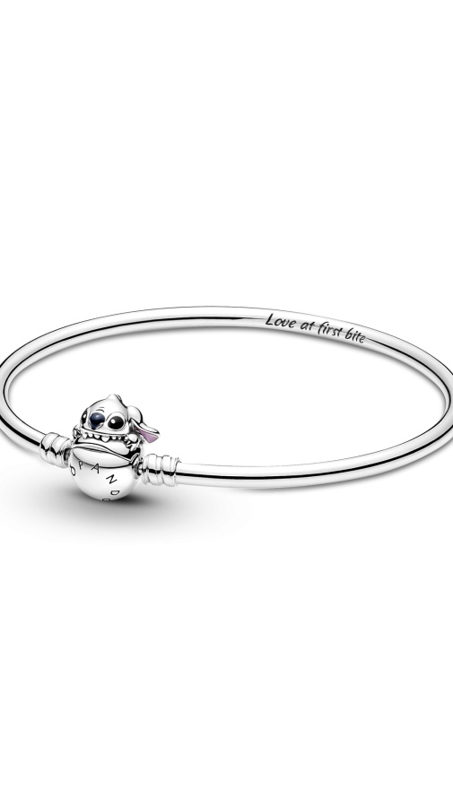 Disney x Pandora твърда гривна Любов от първа захапка