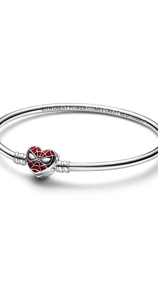 Marvel x Pandora твърда гривна Спайдърмен