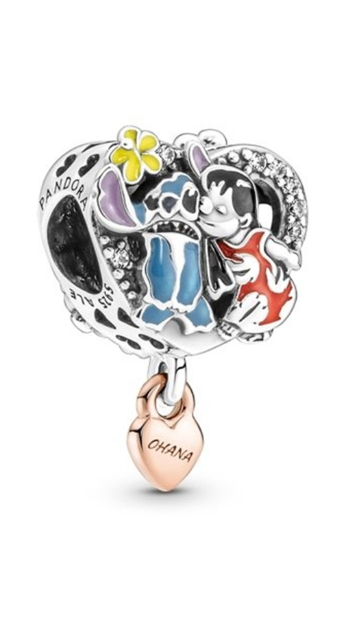 Disney x Pandora Талисман Охана, Лило и Стич