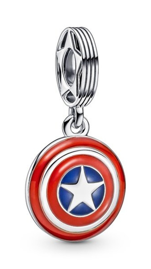 Marvel x Pandora Талисман висулка Щитът на Капитан Америка