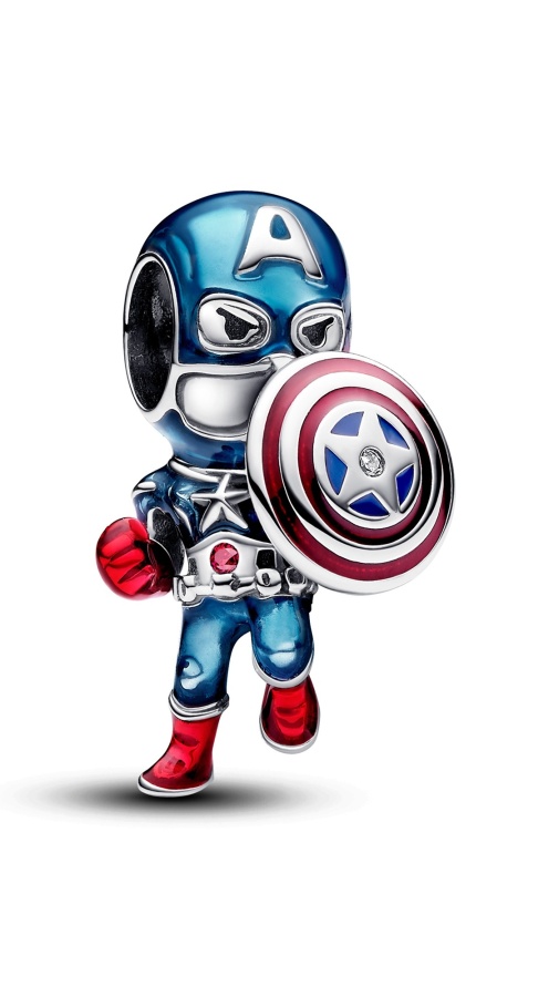 Marvel x Pandora Талисман Капитан Америка