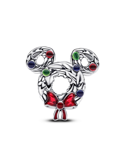 Disney x Pandora Талисман Коледен Мики венец