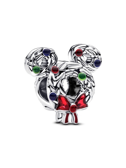 Disney x Pandora Талисман Коледен Мики венец